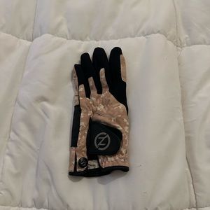 Zero Friction Golf Glove Black Pink and White